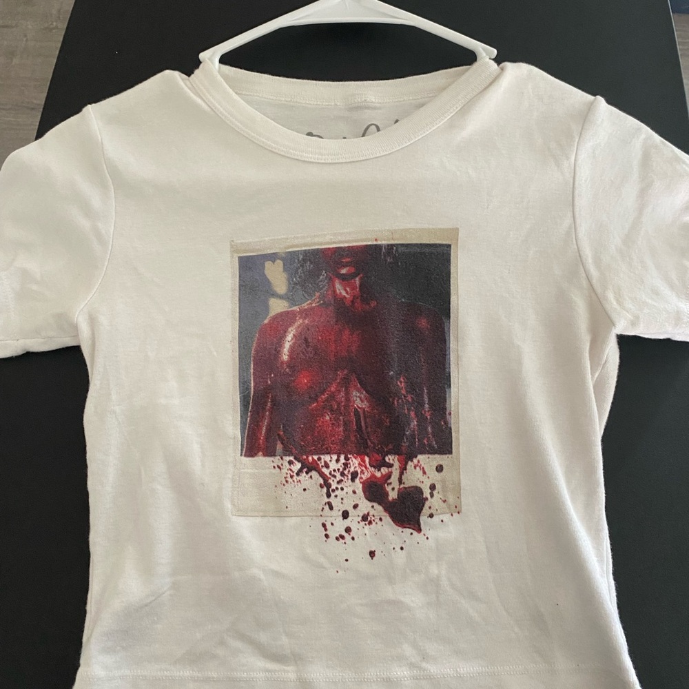 Doja cat limited edition attention red cropped tee